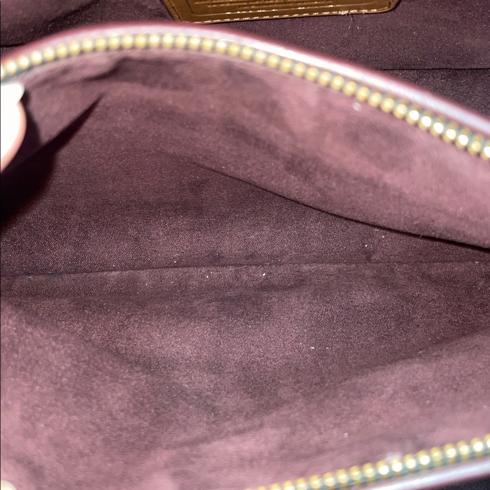 Coach Small ‘Margot’ Debossed Signature Patent Leather Carryall - Picture 15 of 17